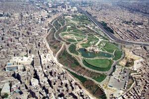 Al-Azhar Park in Cairo, once a rubble dump