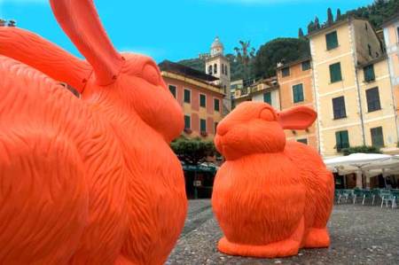 The Big Rabbits in Portofino, Italy via GreenMuse